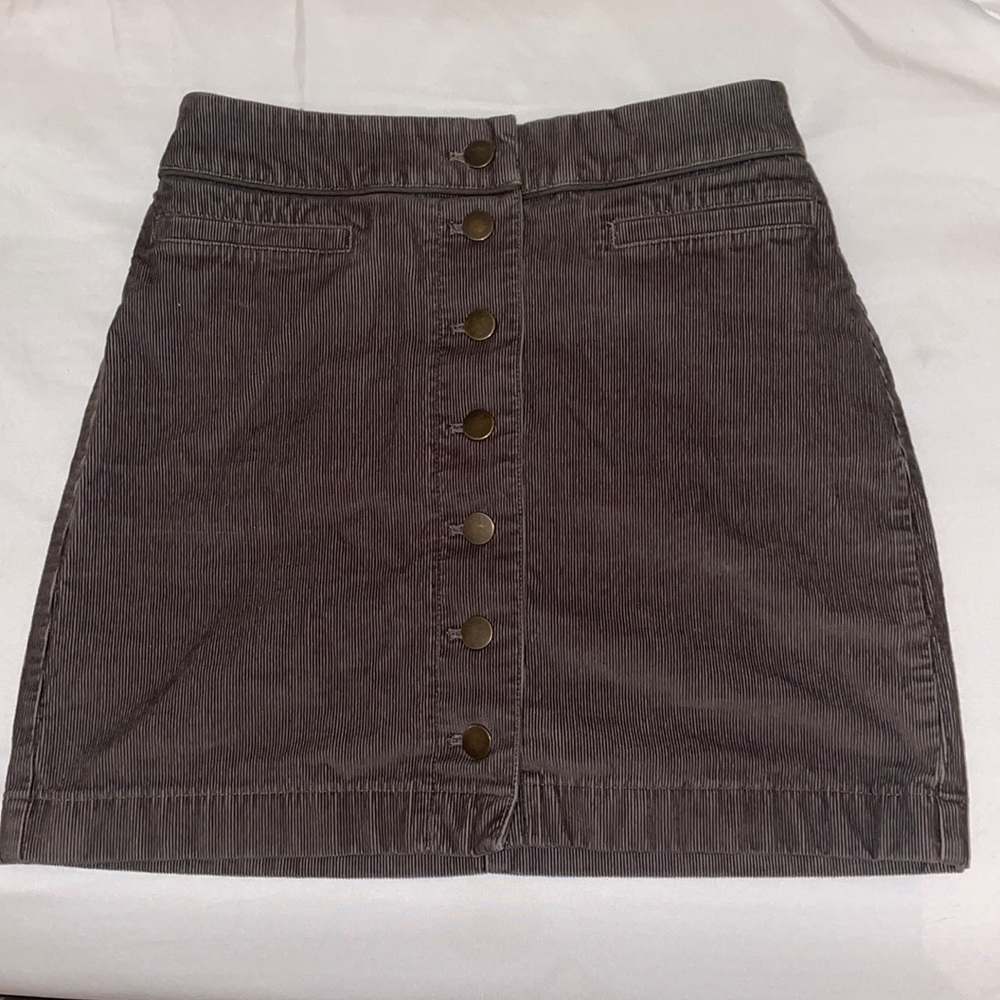 brown corduroy aritzia skirt